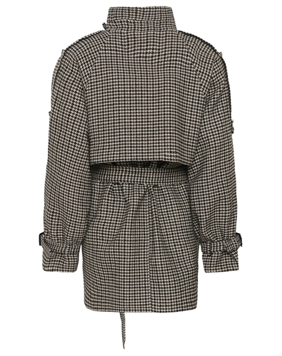 Gestuz - GZAvic Midi Jakke - Brown/Green Houndstooth